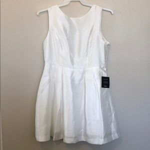 NWT White/ Ivory Bow Back Dress